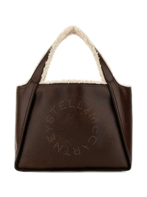 Stella McCartney logo plush-lined tote bag