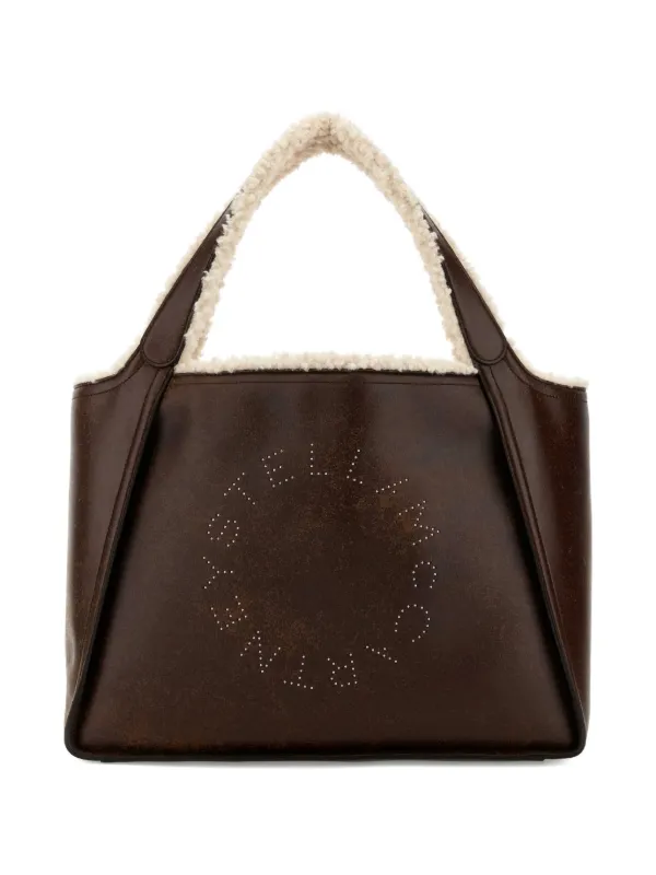 Stella McCartney Logo Plush-lined Tote Bag in Brown