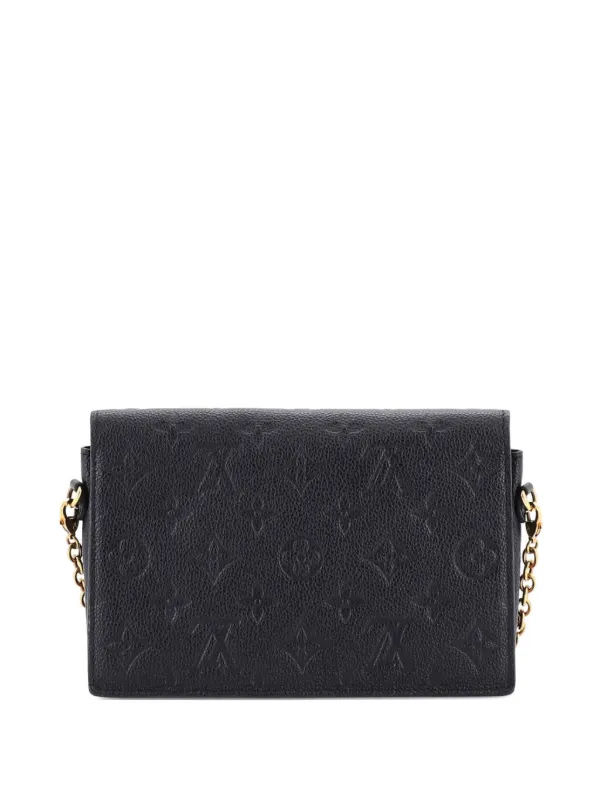 【未使用に近い】ルイヴィトン アンプラント ヴァヴァン チェーンウォレット 黒 Louis Vuitton Pre-Owned ヴァヴァン チェーン ウォレット NM