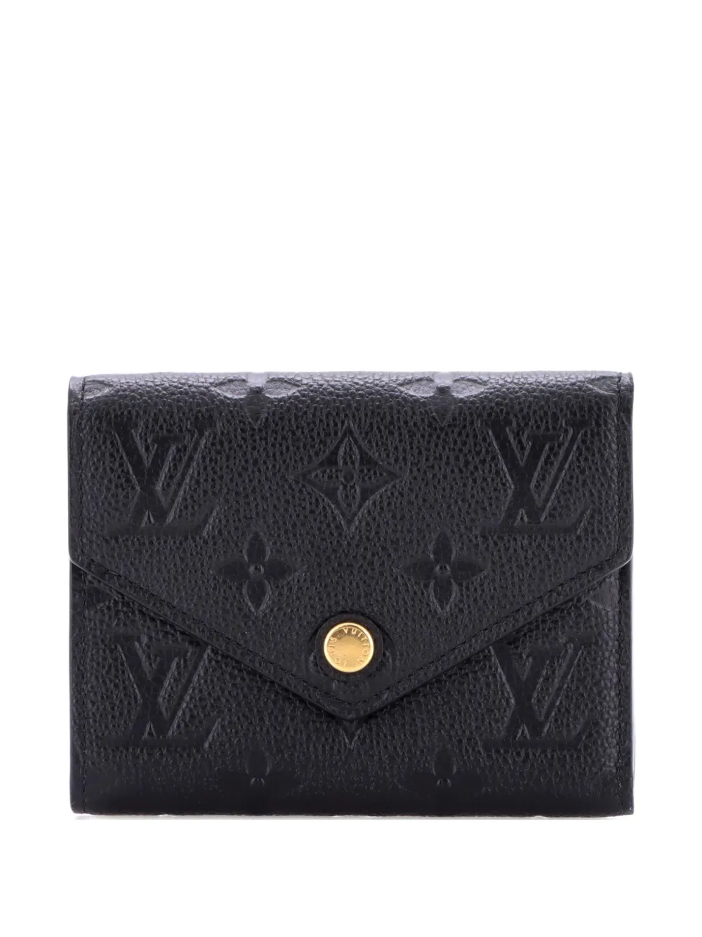 Louis Vuitton Pre-Owned Victorine Wallet Monogram Empreinte Leather small wallets - Nero