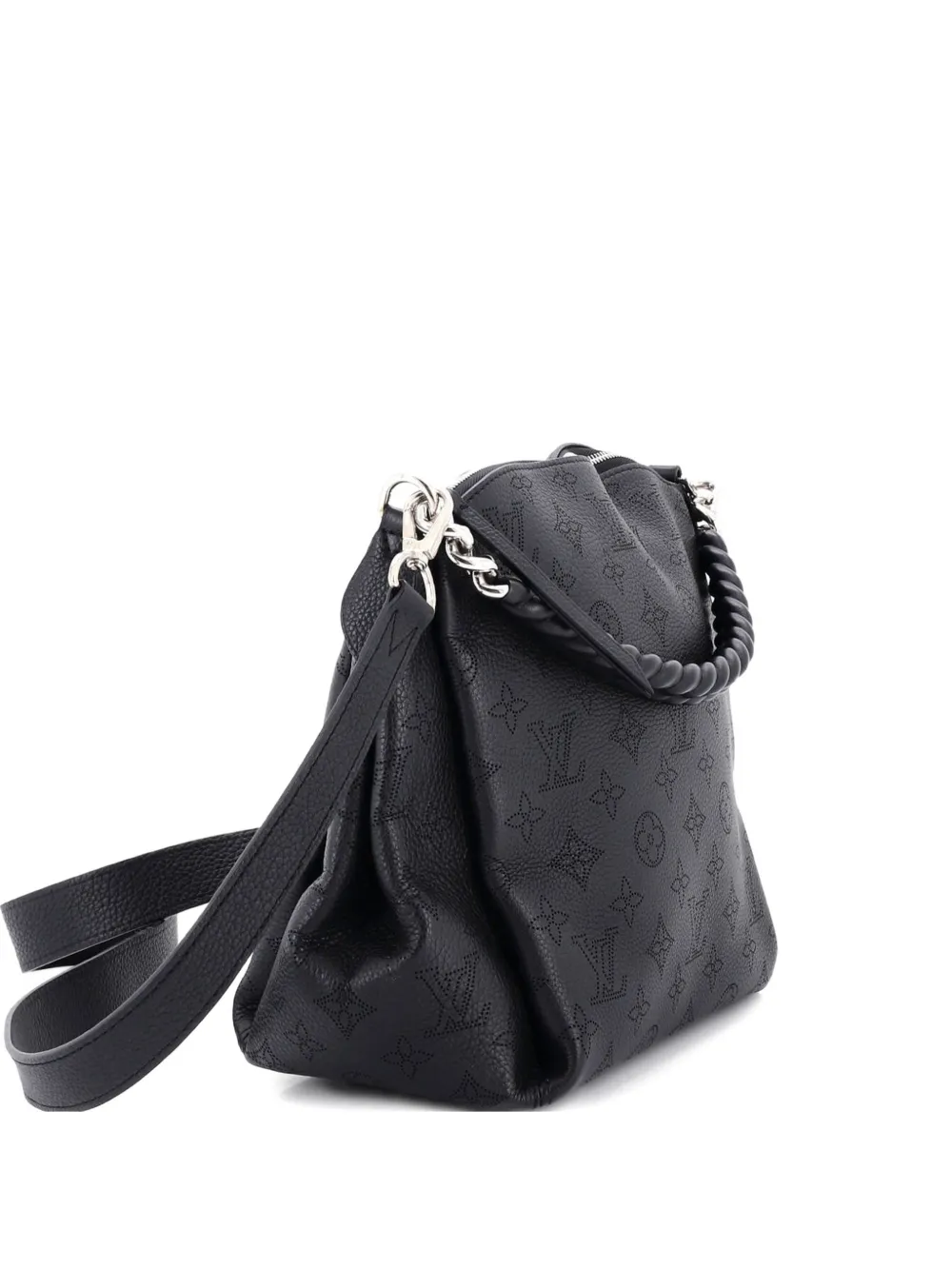 Louis Vuitton Pre-Owned Babylone Handbag Mahina Leather BB hobo bag - Schwarz
