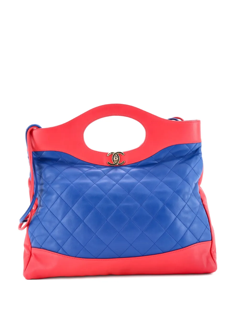 CHANEL Pre-Owned 31 Shopping Bag Quilted Lambskin Large tote bag - Blu