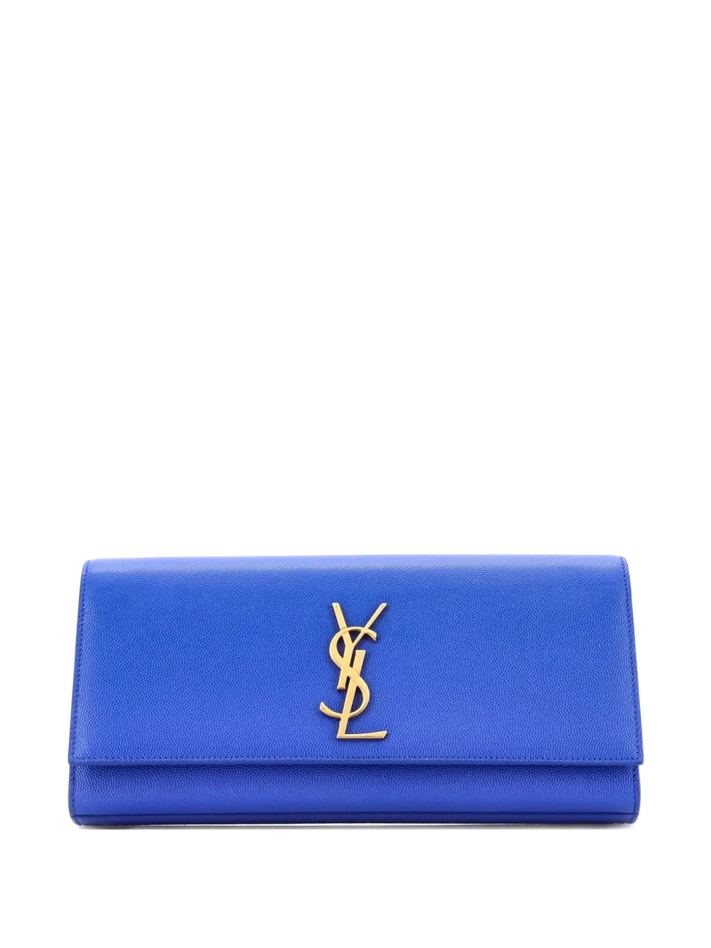 Saint Laurent Pre-Owned Classic Monogram Leather Long clutch bag - Blau