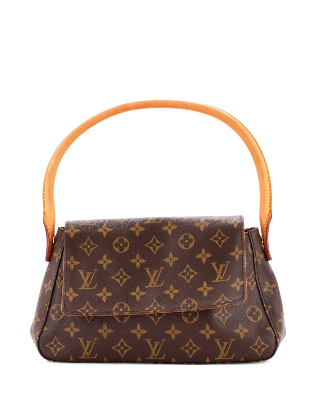 Louis Vuitton Pre-Owned Looping Handbag Monogram Canvas Mini satchel - Marrone