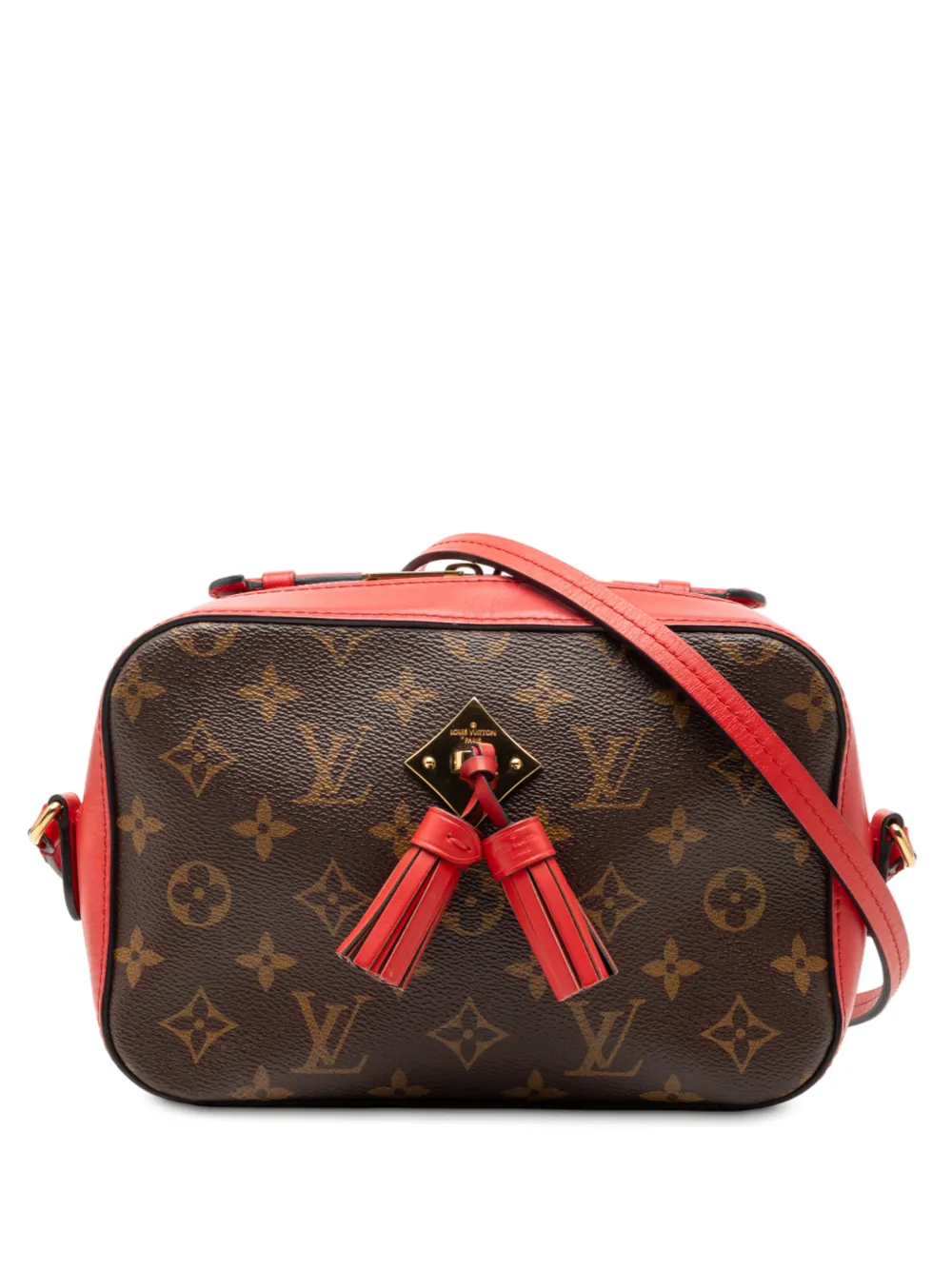 Louis Vuitton Pre-Owned Borsa a tracolla Saintonge con monogramma 2018 - Marrone