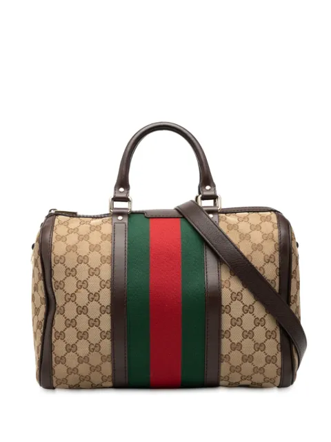 Gucci Pre-Owned 2000-2015 Medium GG Canvas Web Joy Boston Bag satchel