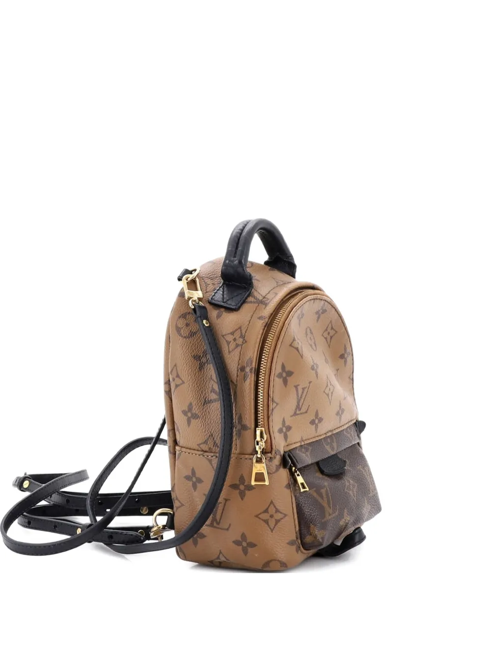 Louis Vuitton Pre-Owned Zaino Palm Springs mini in tela Monogram Reverse - Marrone