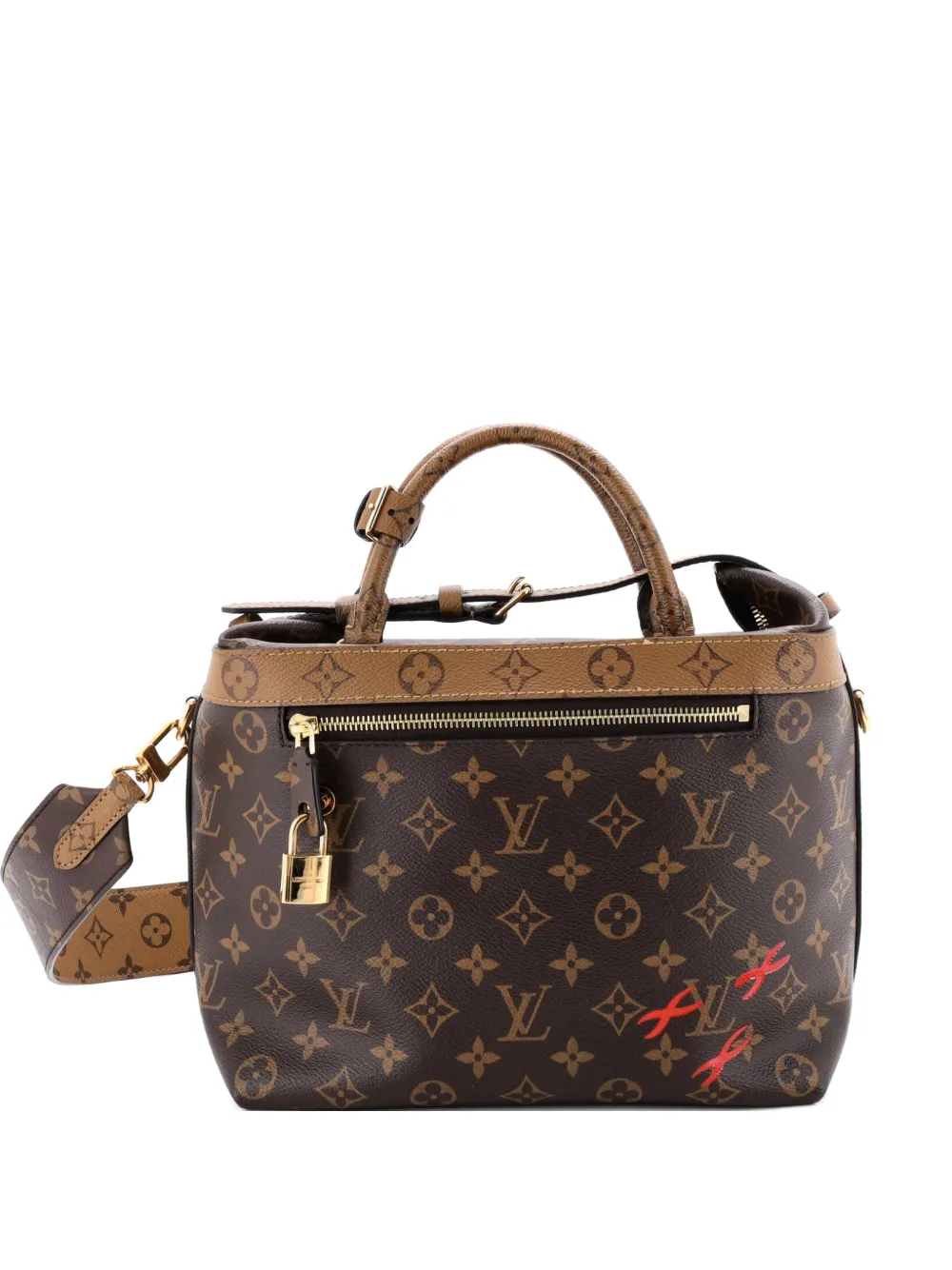 Louis Vuitton Pre-Owned Borsa a spalla City Cruiser P M in tela Monogram Reverse - Marrone