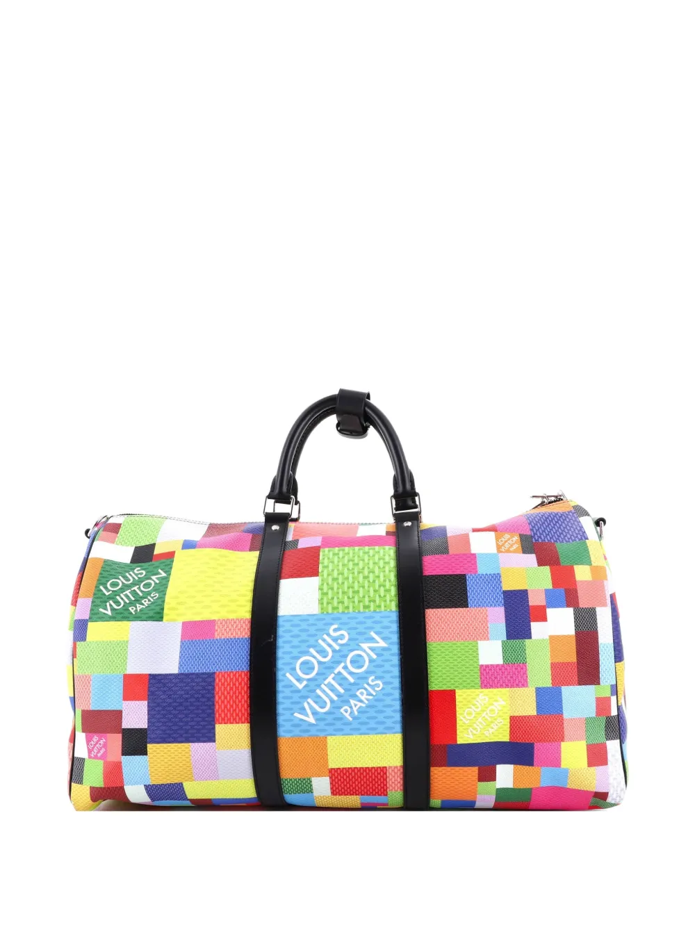 Louis Vuitton Pre-Owned Borsa a spalla Keepall Bandouliere 50 Limited Edition in tela Damier Graphite 3D multicolore