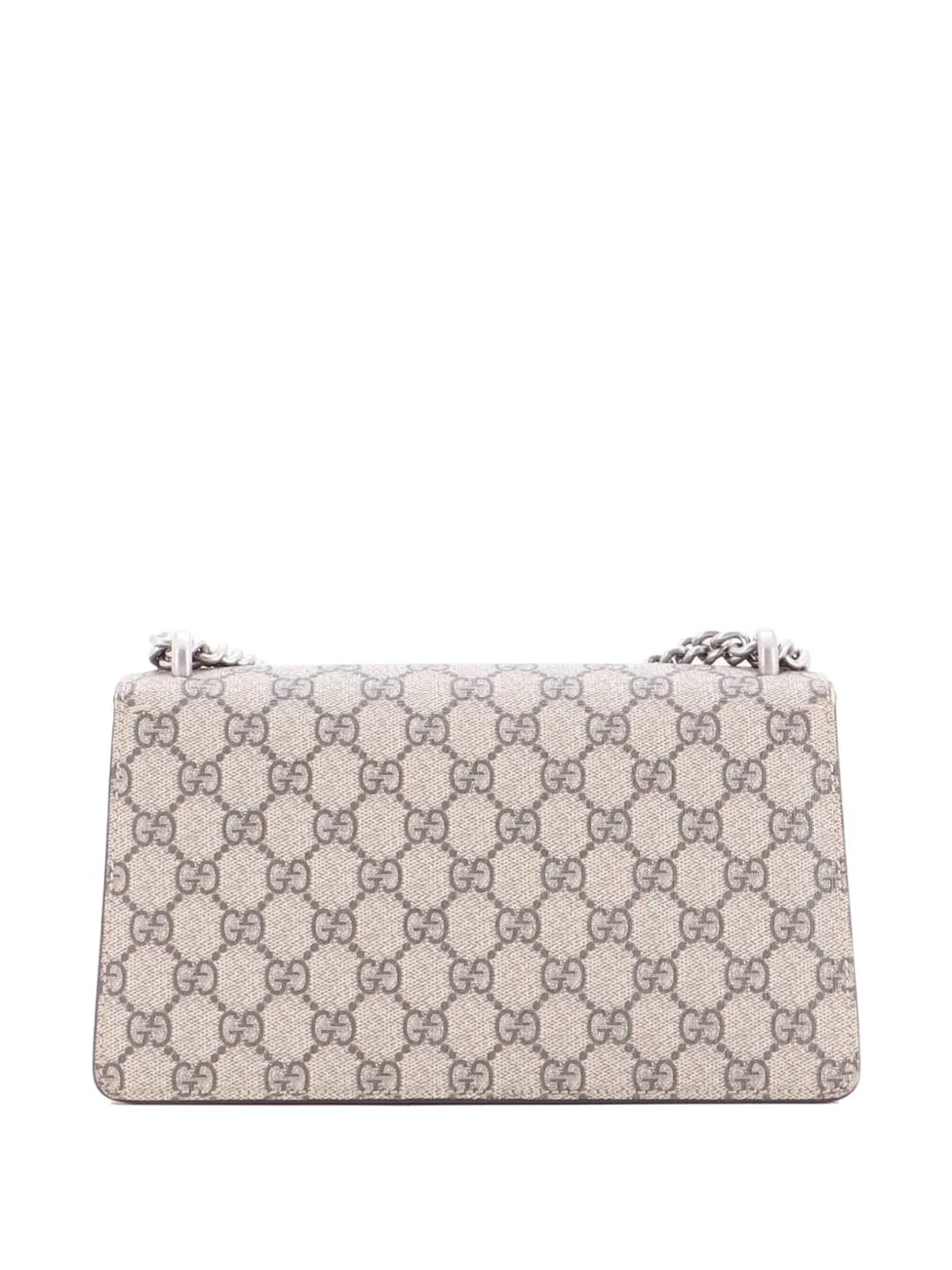  Gucci Pre-owned Dionysus Bag Gg Coated Canvas With Crystal Embellished Metal Small Shoulder Bag - Brown 