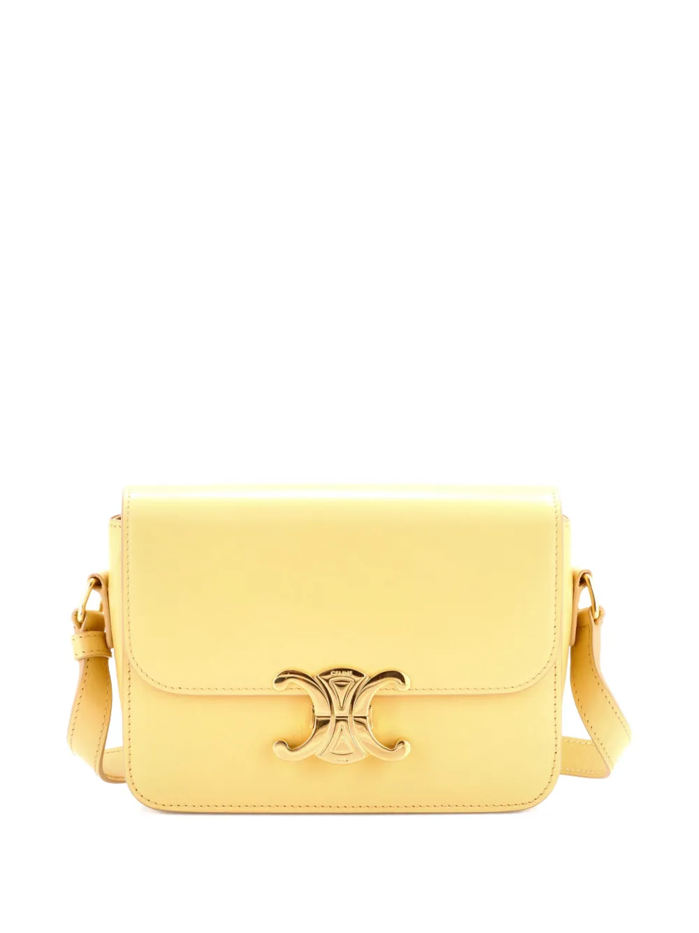Celine Pre-Owned Borsa a tracolla Triomphe in pelle di agnello - Giallo