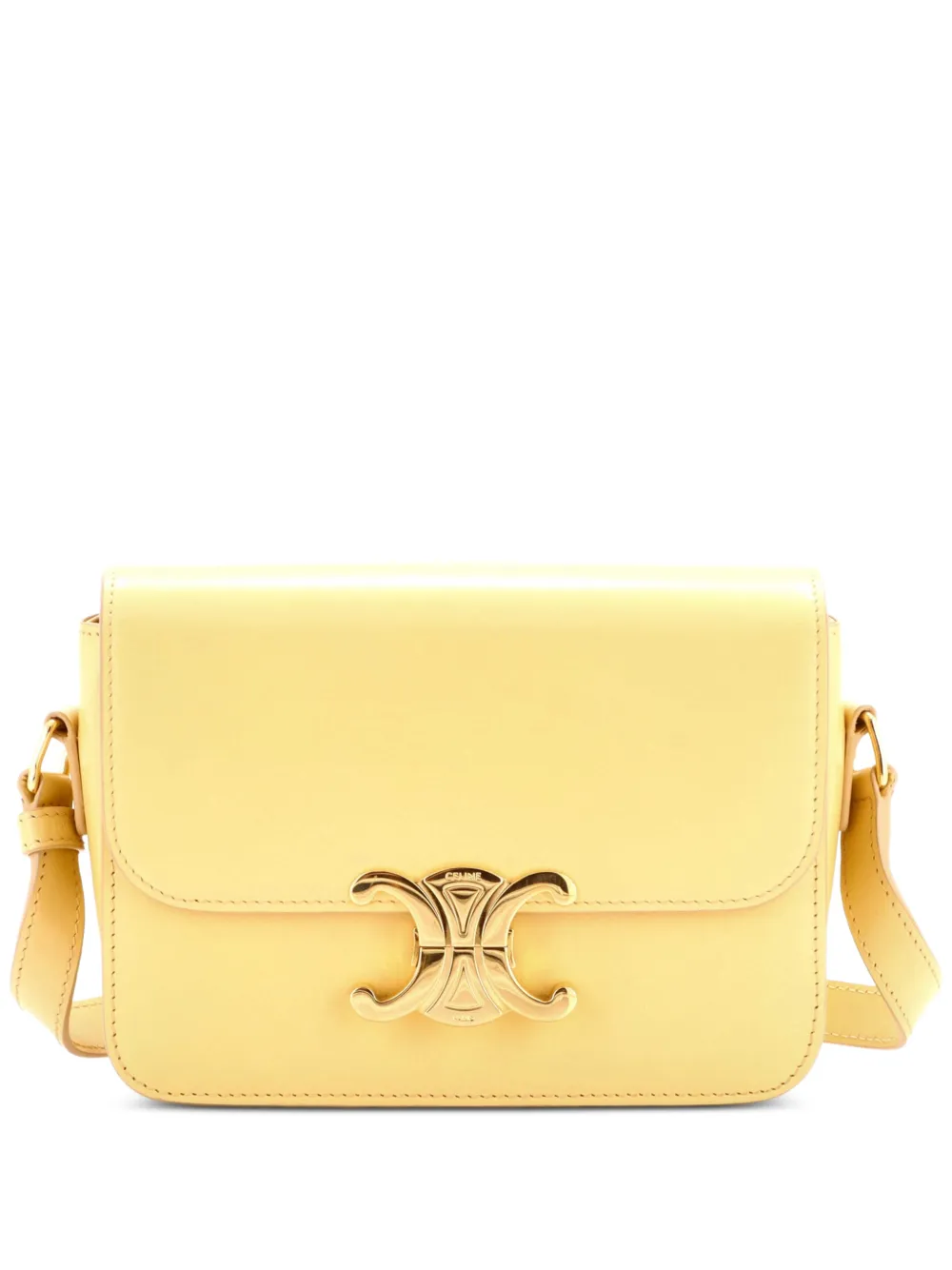 Celine Pre-Owned Borsa a tracolla Triomphe in pelle di agnello - Giallo