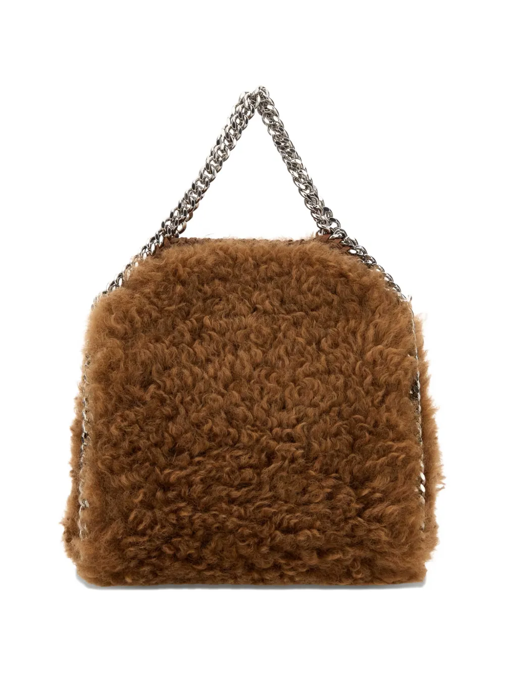 Stella McCartney Falabella faux-shearling handbag - Bruin