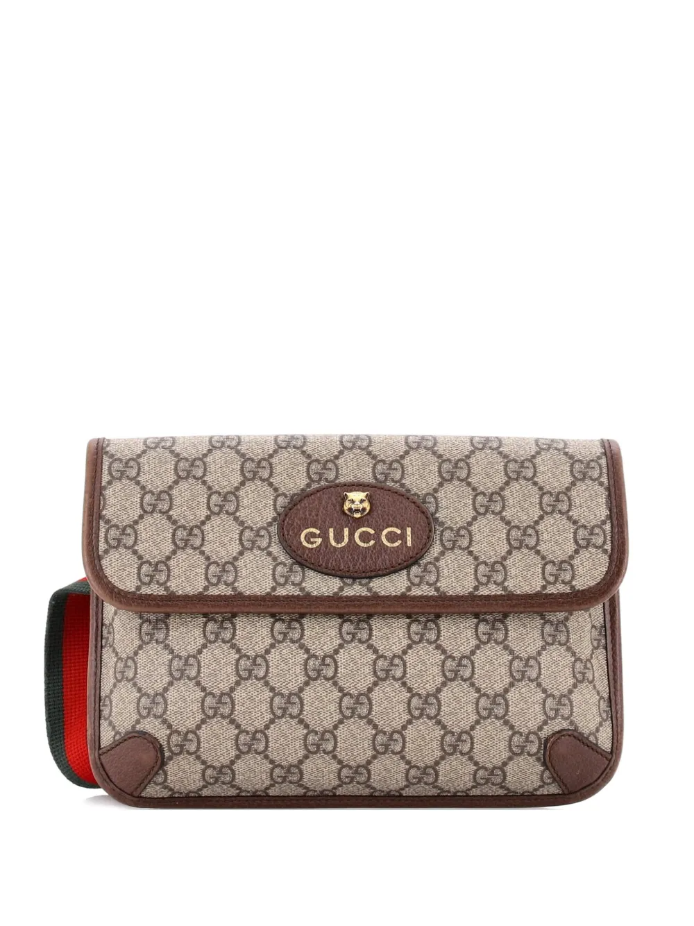 Gucci Pre-Owned Neo Vintage Flap GG Coated Canvas belt bag - Marrone