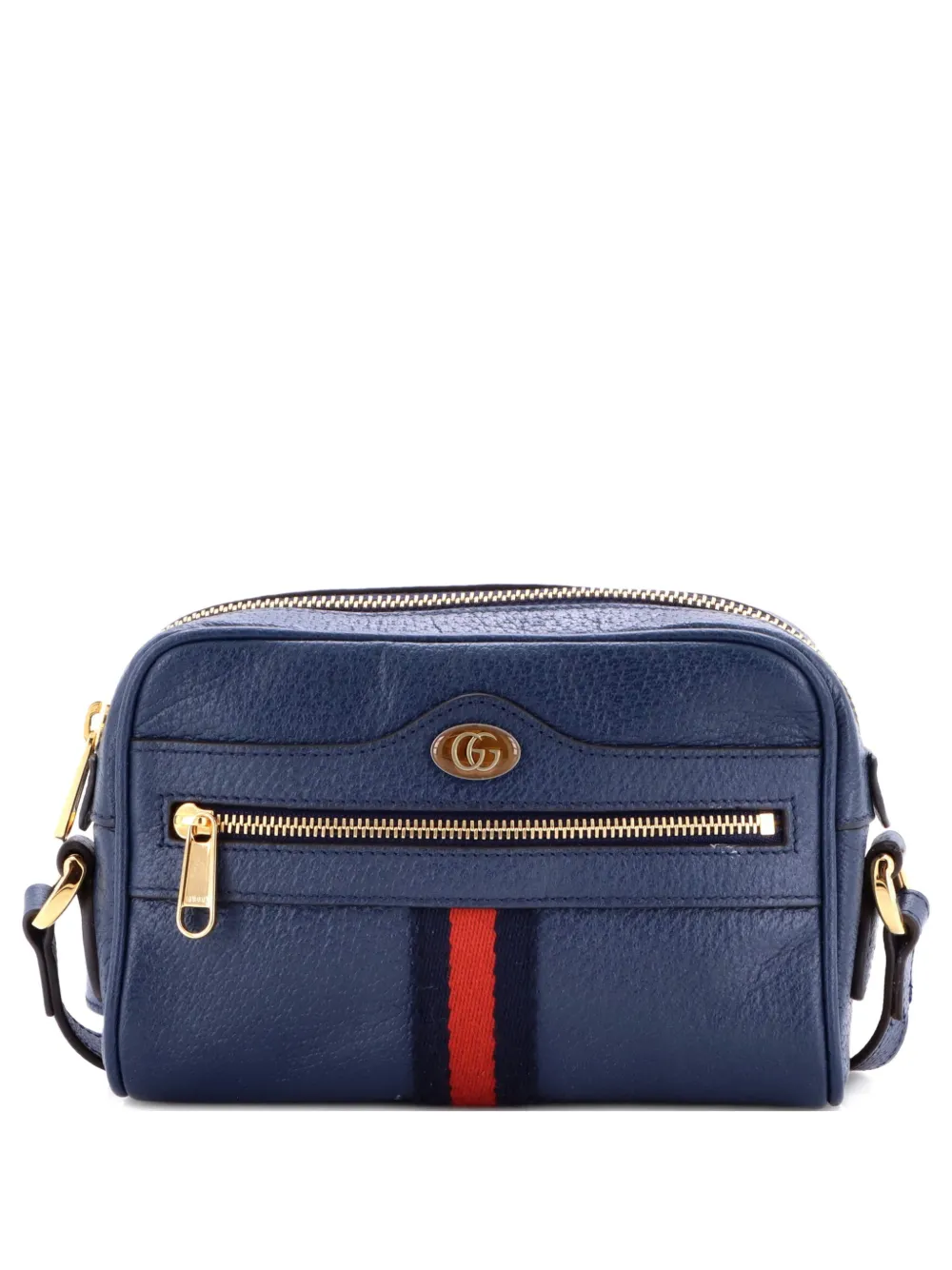 Gucci Pre-Owned Ophidia Shoulder Bag Leather Mini crossbody bag - Blu