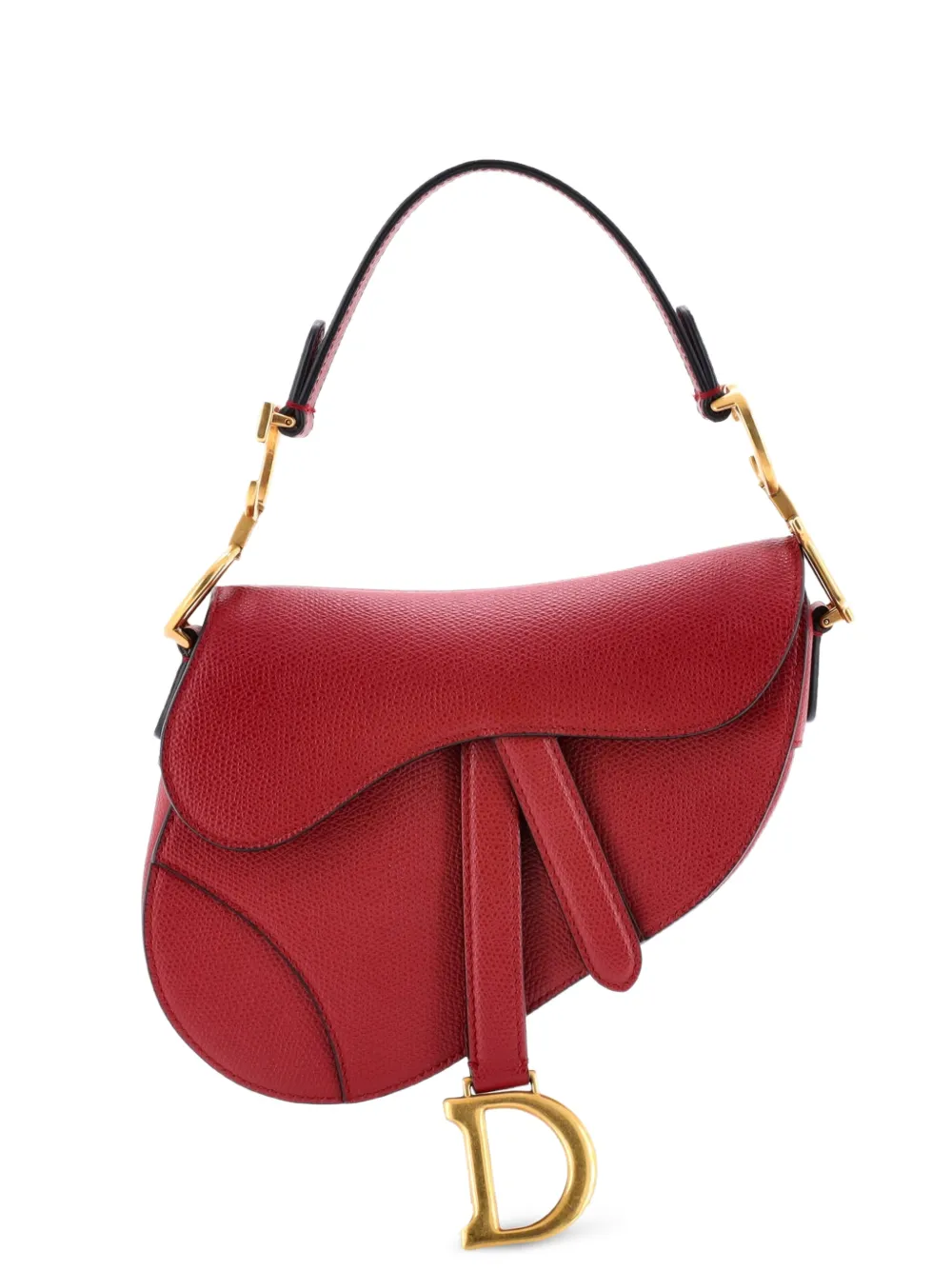 Christian Dior Pre-Owned Saddle Handbag Leather Mini shoulder bag - Rosso