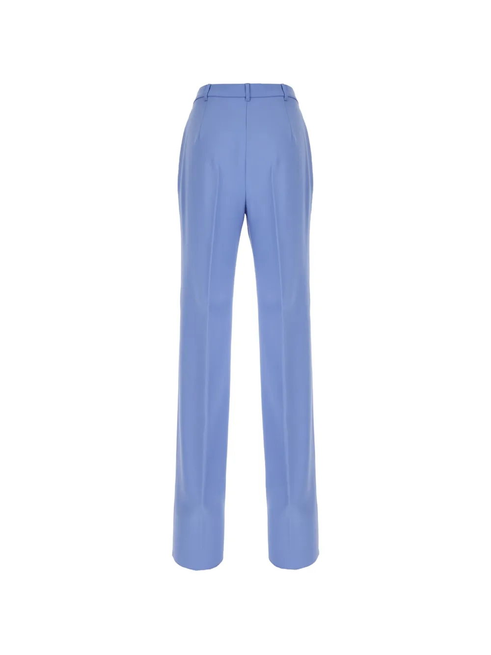 Max Mara pressed-crease straight-leg trousers Blauw