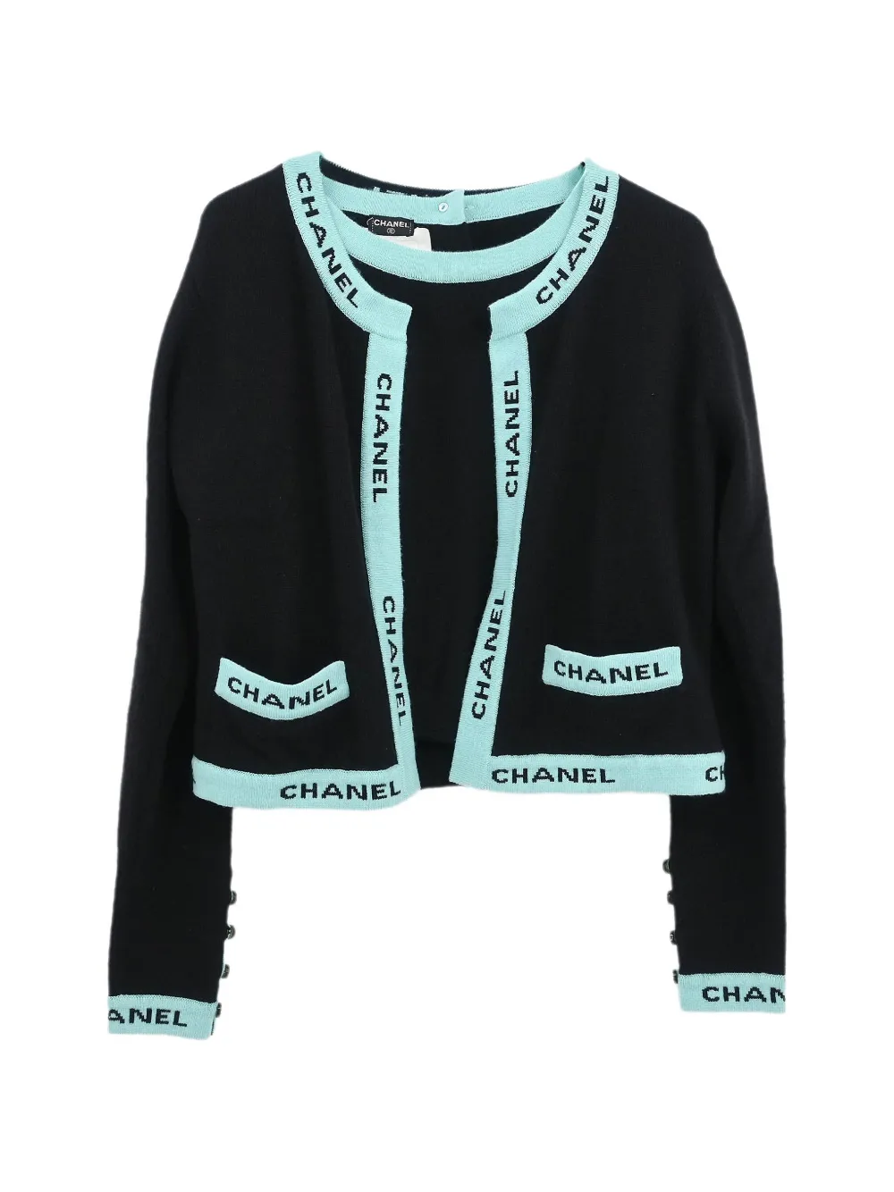 CHANEL Pre-Owned Cardigan con decorazione 1995 - Nero