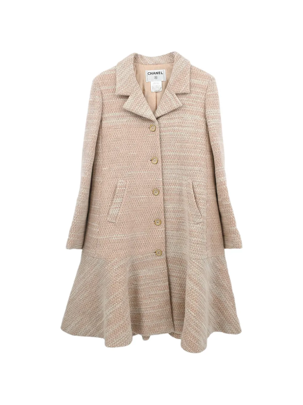 CHANEL Pre-Owned Cappotto monopetto 2001 - Rosa