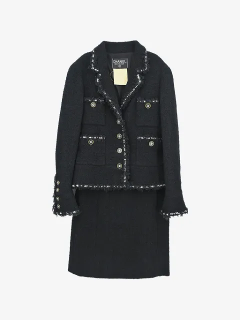 CHANEL Pre-Owned 1994 tweed setup suit