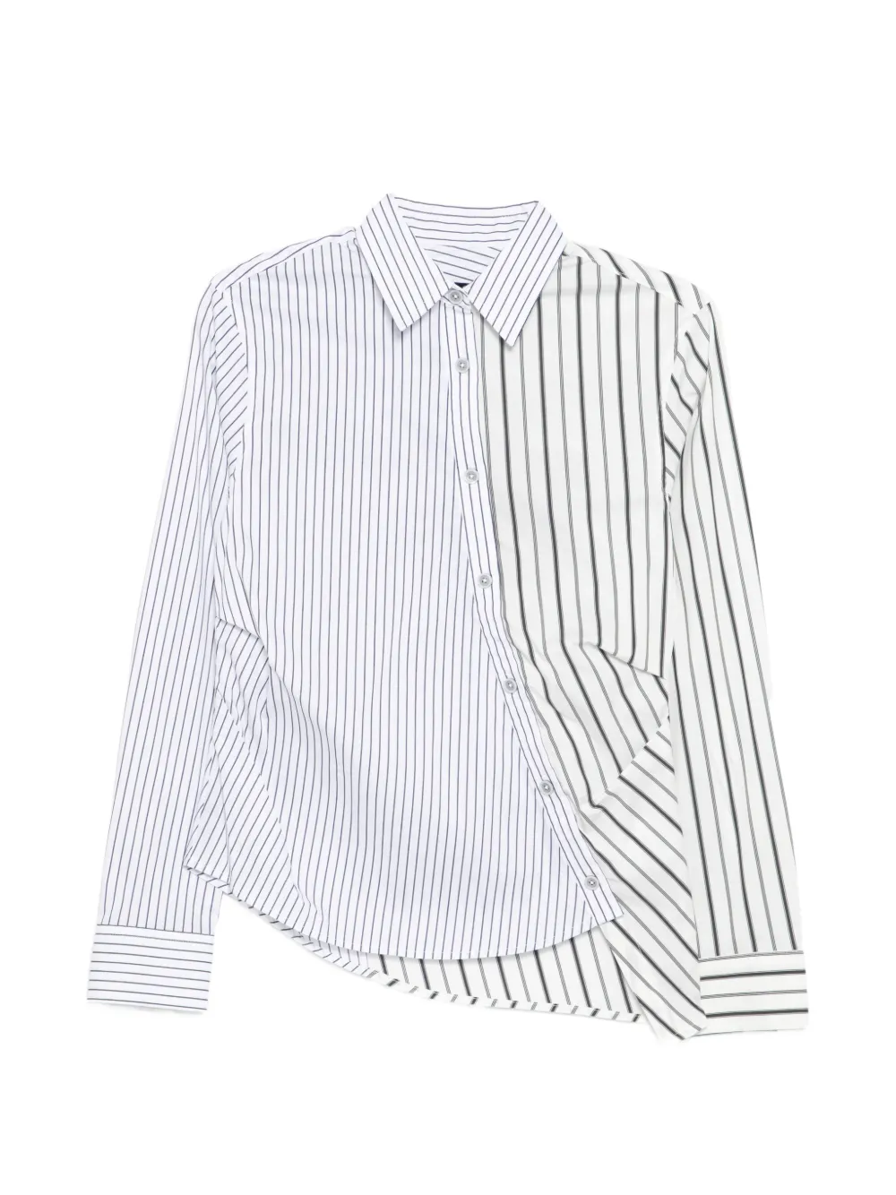Andersson Bell Twist Stripe Shirt In White