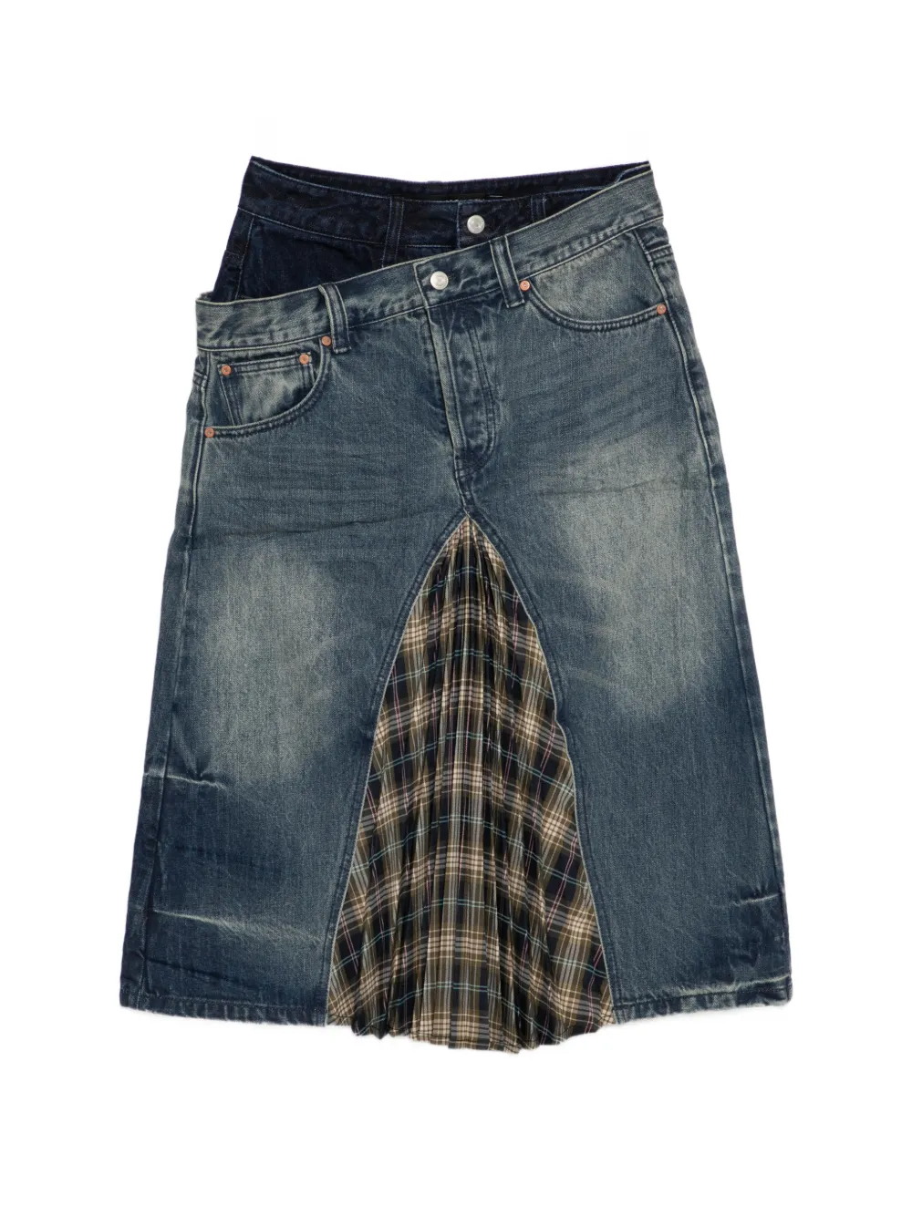 Andersson Bell Gonna Demin plissettata - Blu