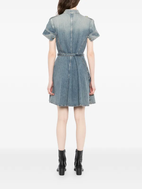mcqueen denim dress Organic Blue Denim Dress