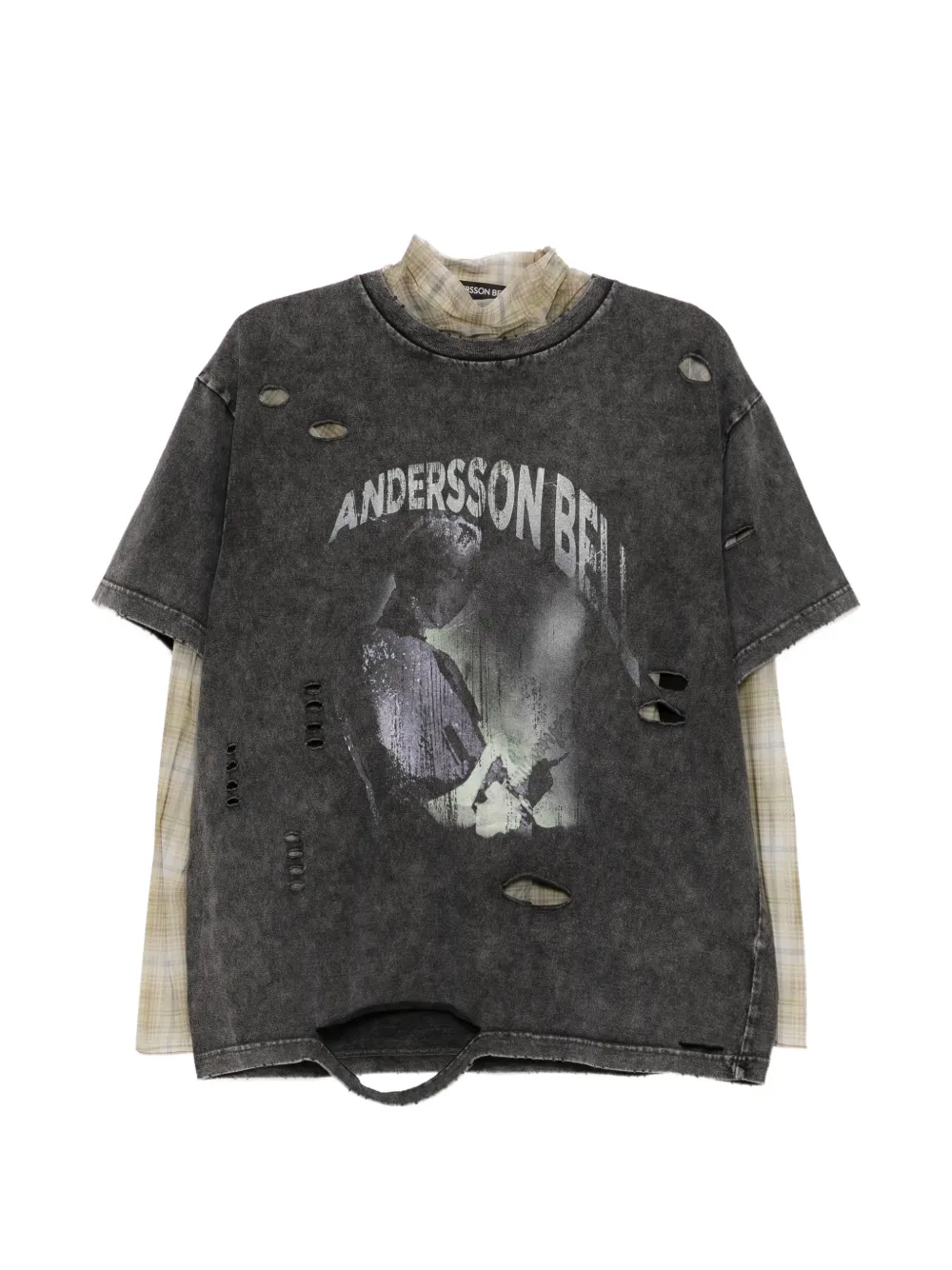 Andersson Bell T-shirt con effetto vissuto - Grigio