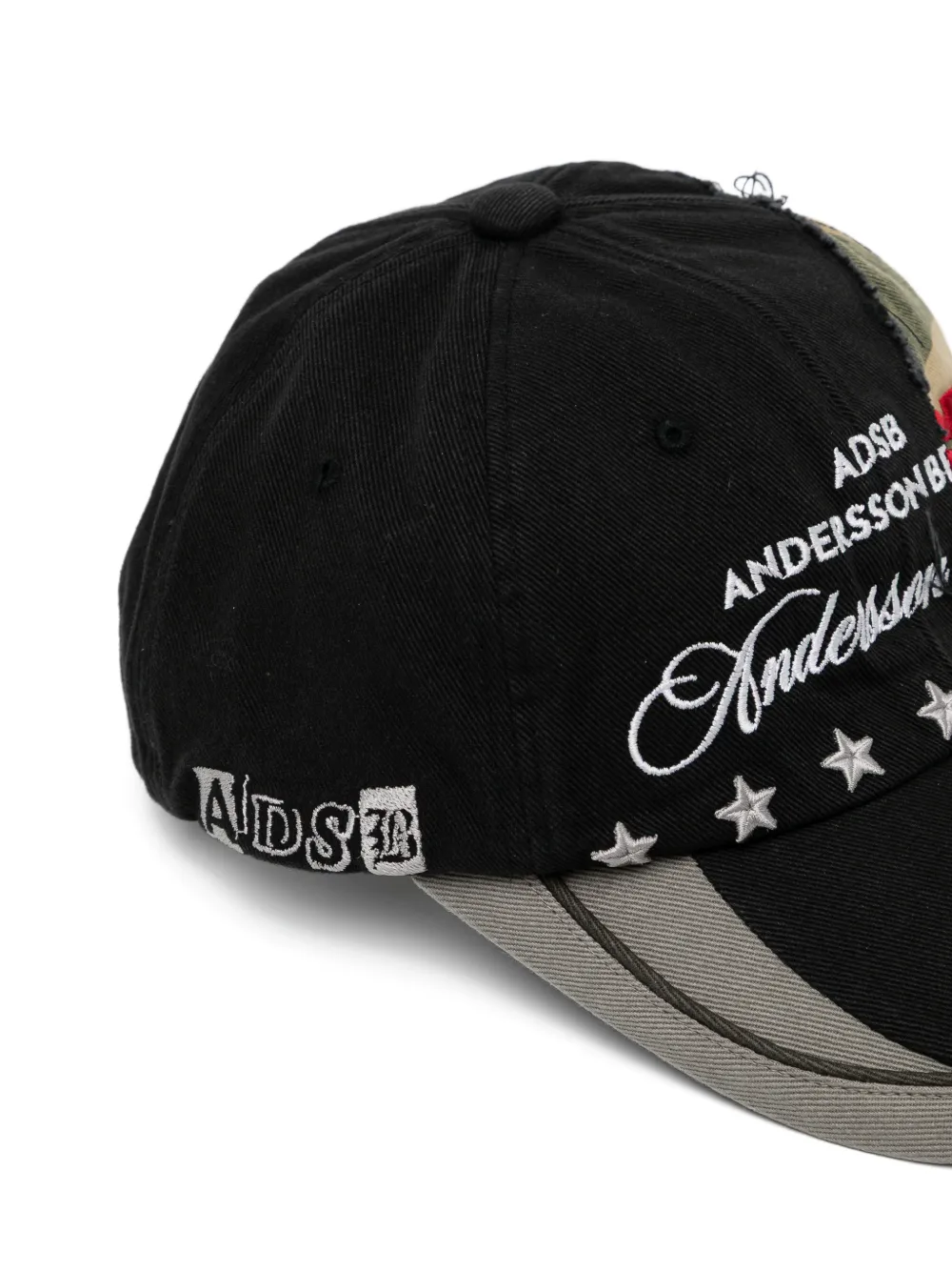  Andersson Bell Camouflage-print Cap - Black 