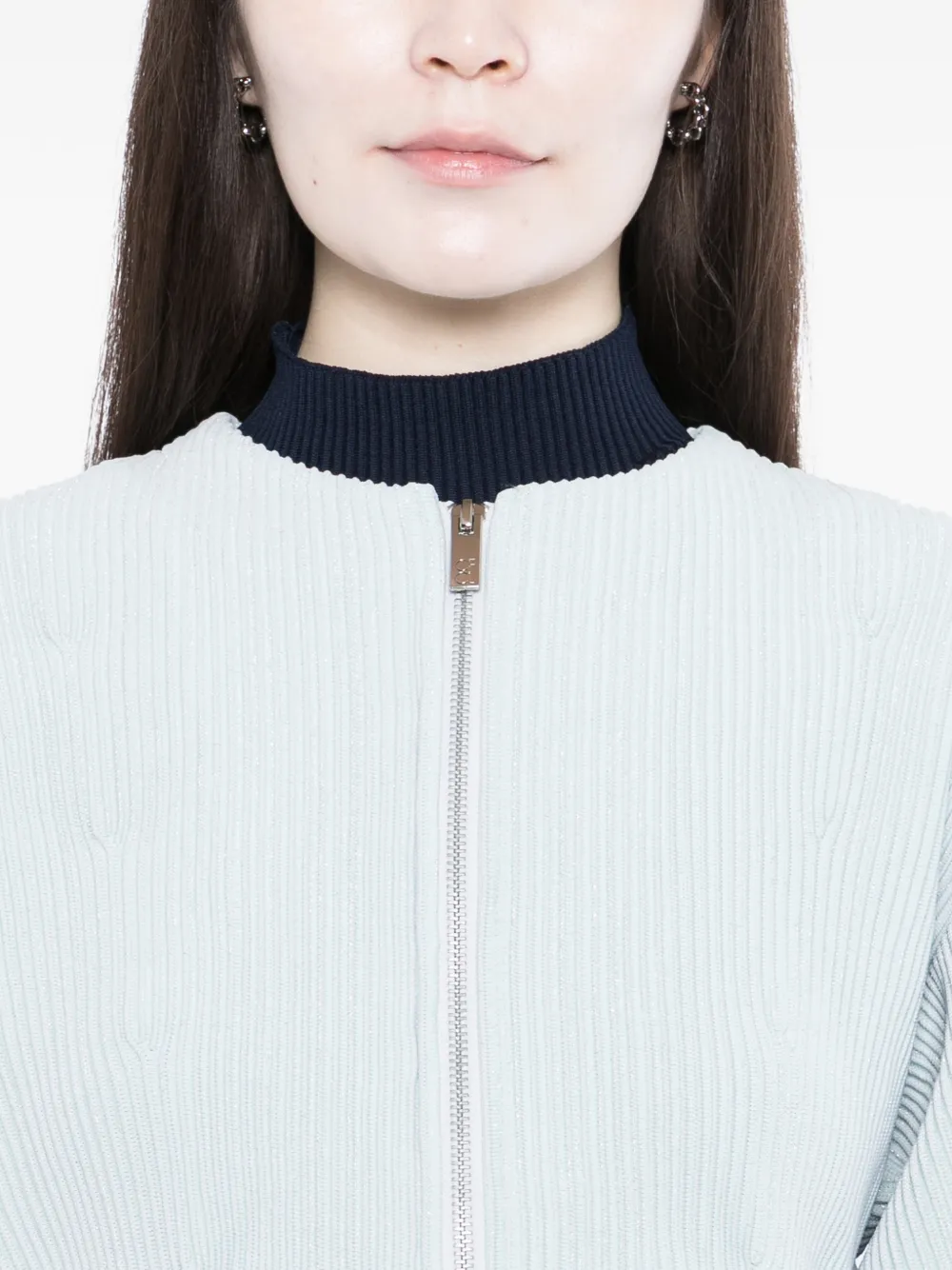 CFCL Peplum jack met rits Groen