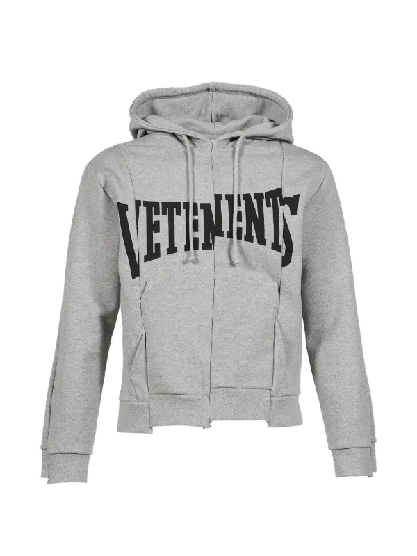 VETEMENTS ロゴ パーカー | グレー | FARFETCH JP