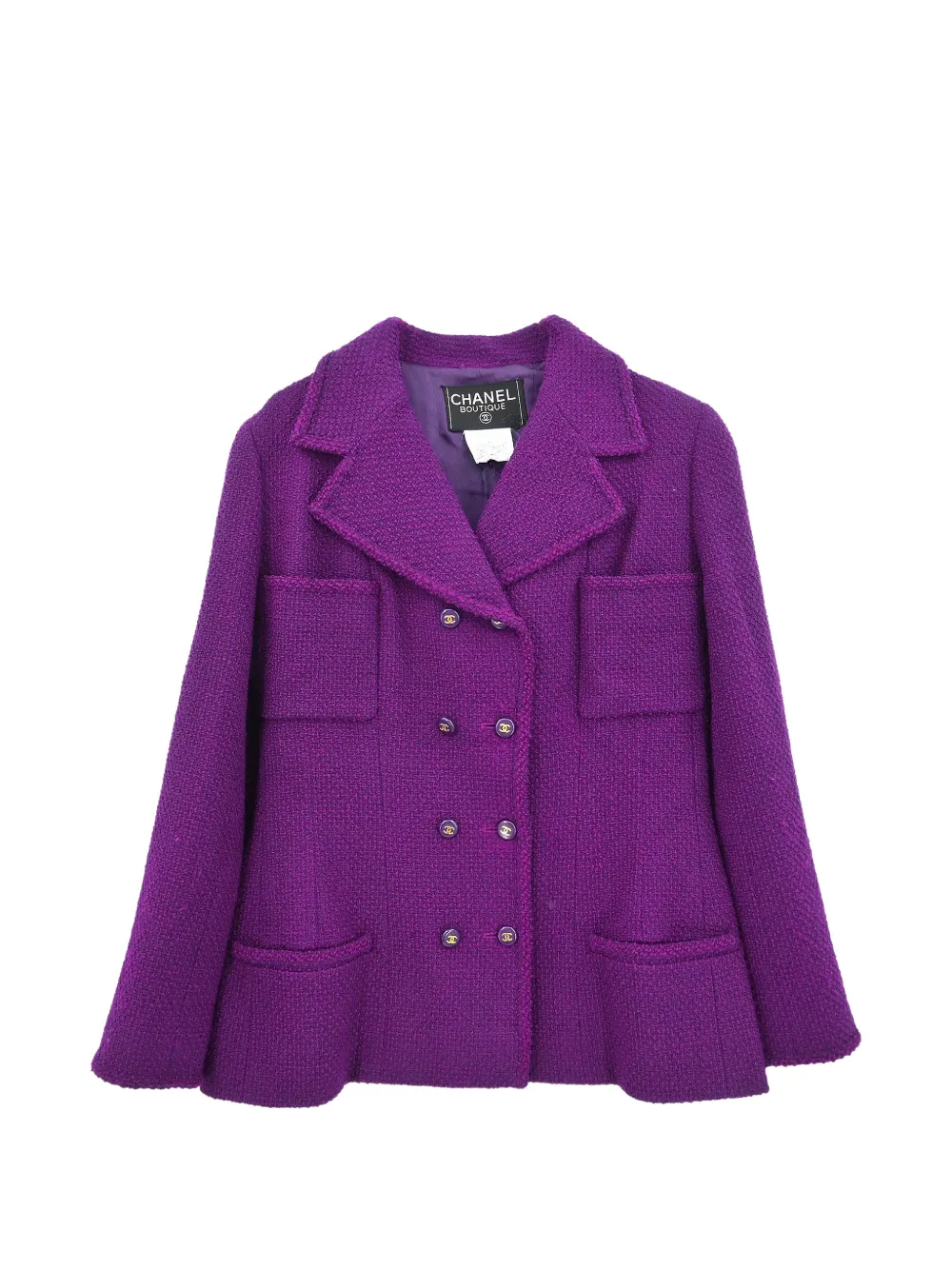 CHANEL Pre-Owned Giacca con bottoni 1995 - Viola