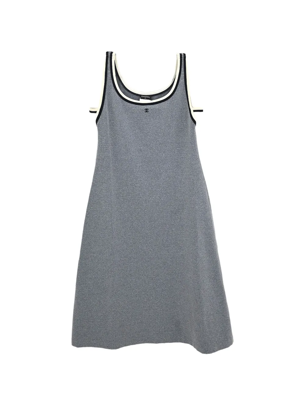 CHANEL Pre-Owned Abito smanicato 1998 - Grigio