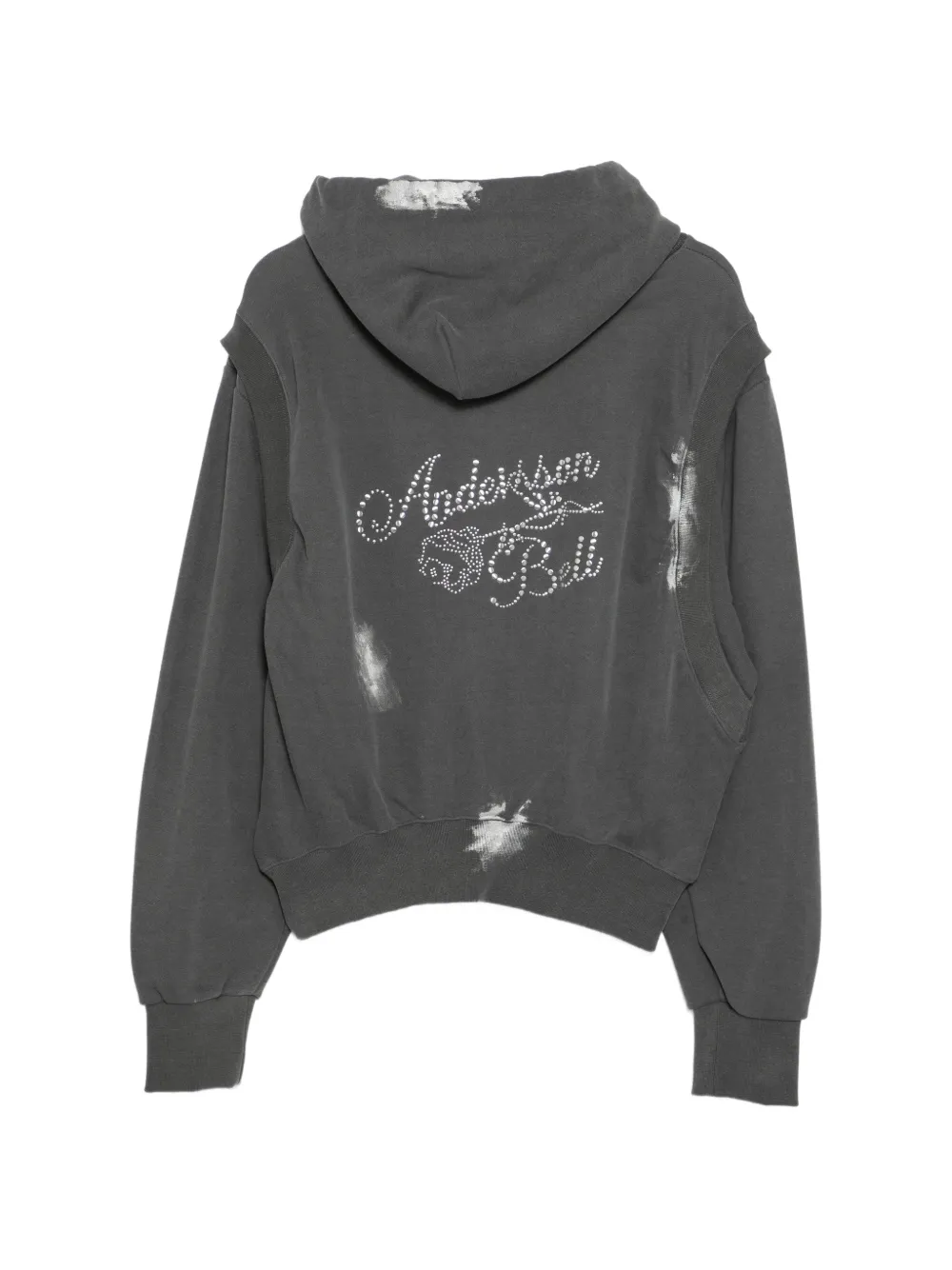  Andersson Bell Metallic Painted Hoodie - Grey 