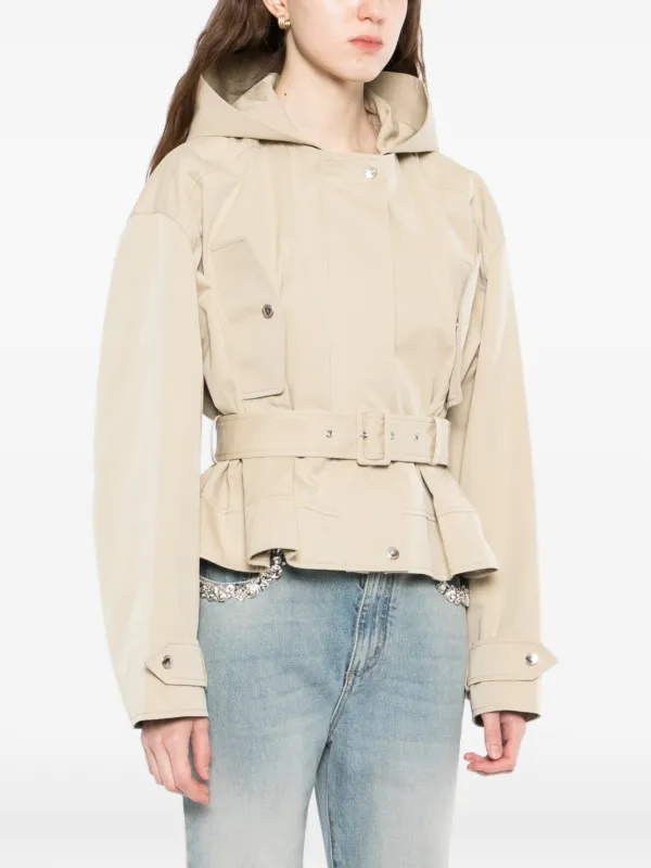 Alexander McQueen ベルテッド ジャケット | ニュートラル | FARFETCH JP