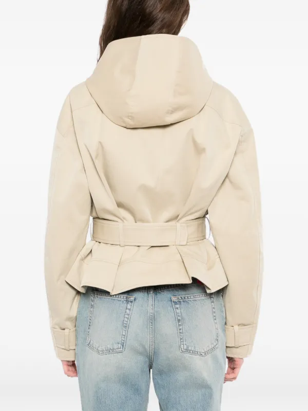 Alexander McQueen ベルテッド ジャケット | ニュートラル | FARFETCH JP