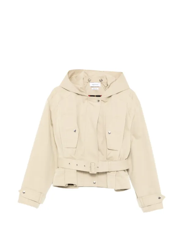 Alexander McQueen ベルテッド ジャケット | ニュートラル | FARFETCH JP