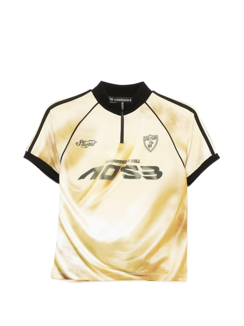 Andersson Bell Top Prined con zip - Oro