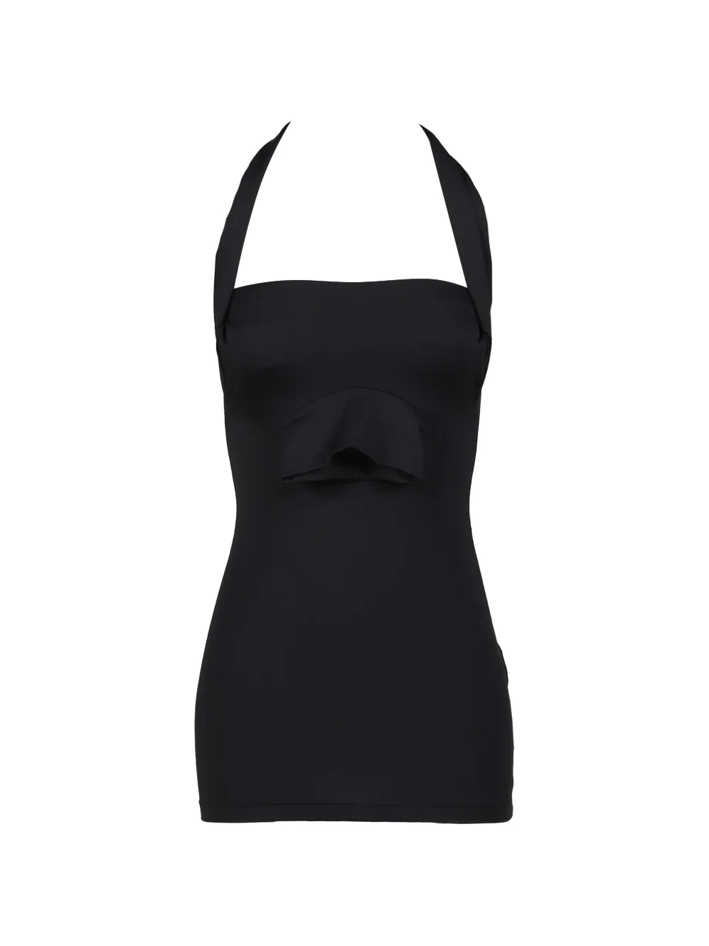 VETEMENTS halterneck mini dress - Nero