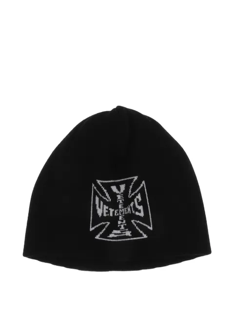 VETEMENTS logo beanie hat