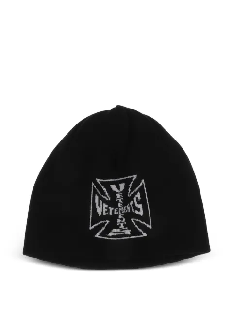 VETEMENTS logo beanie hat