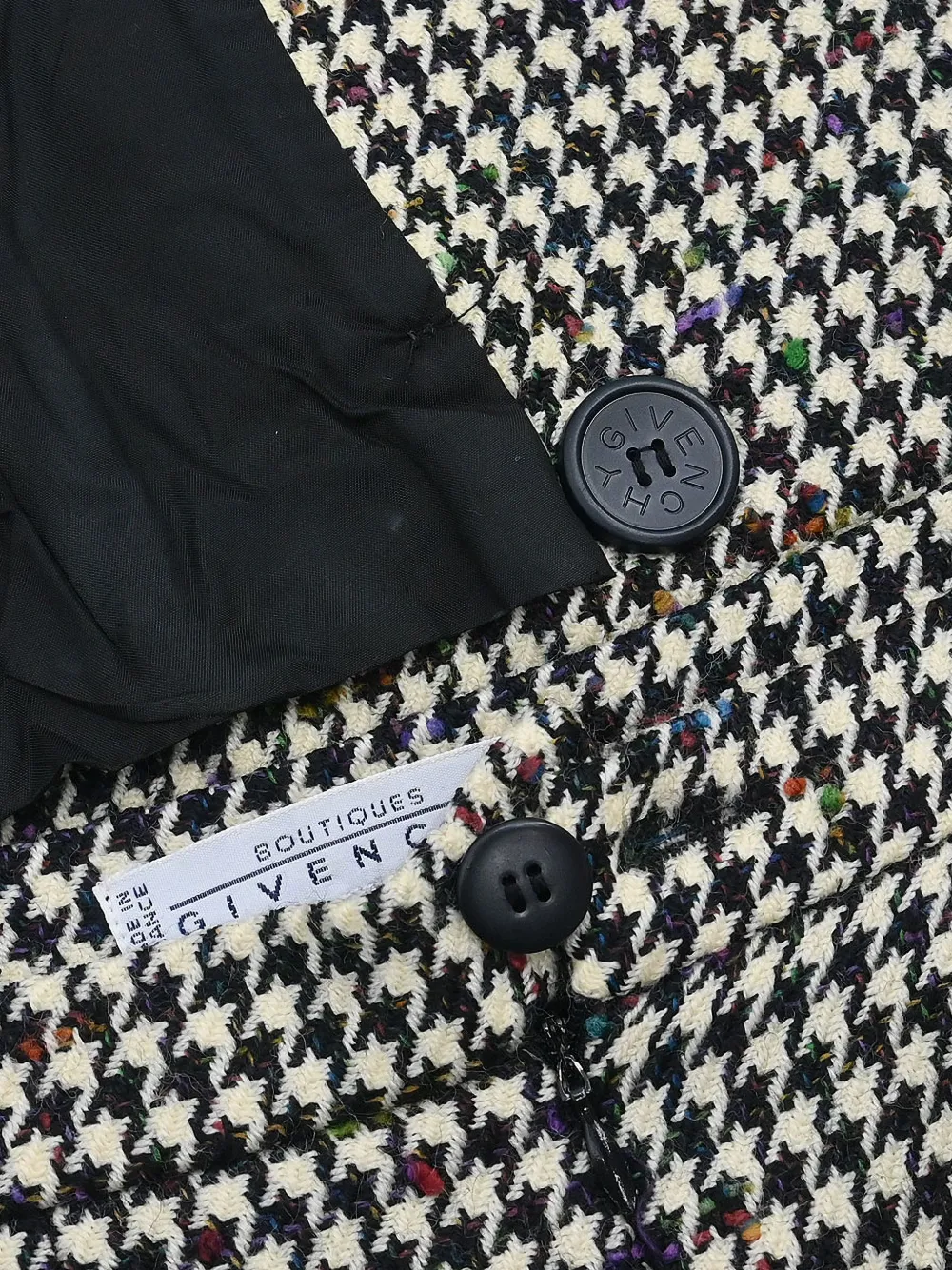  Givenchy Pre-owned 1990-2000s Houndstooth Skirt Suit - Black 