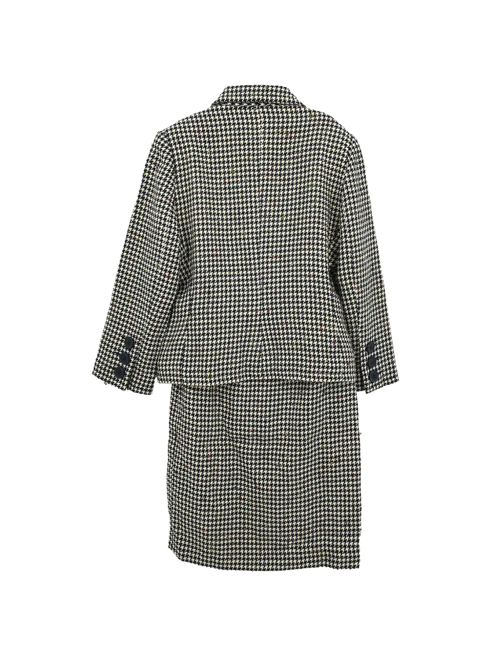  Givenchy Pre-owned 1990-2000s Houndstooth Skirt Suit - Black 