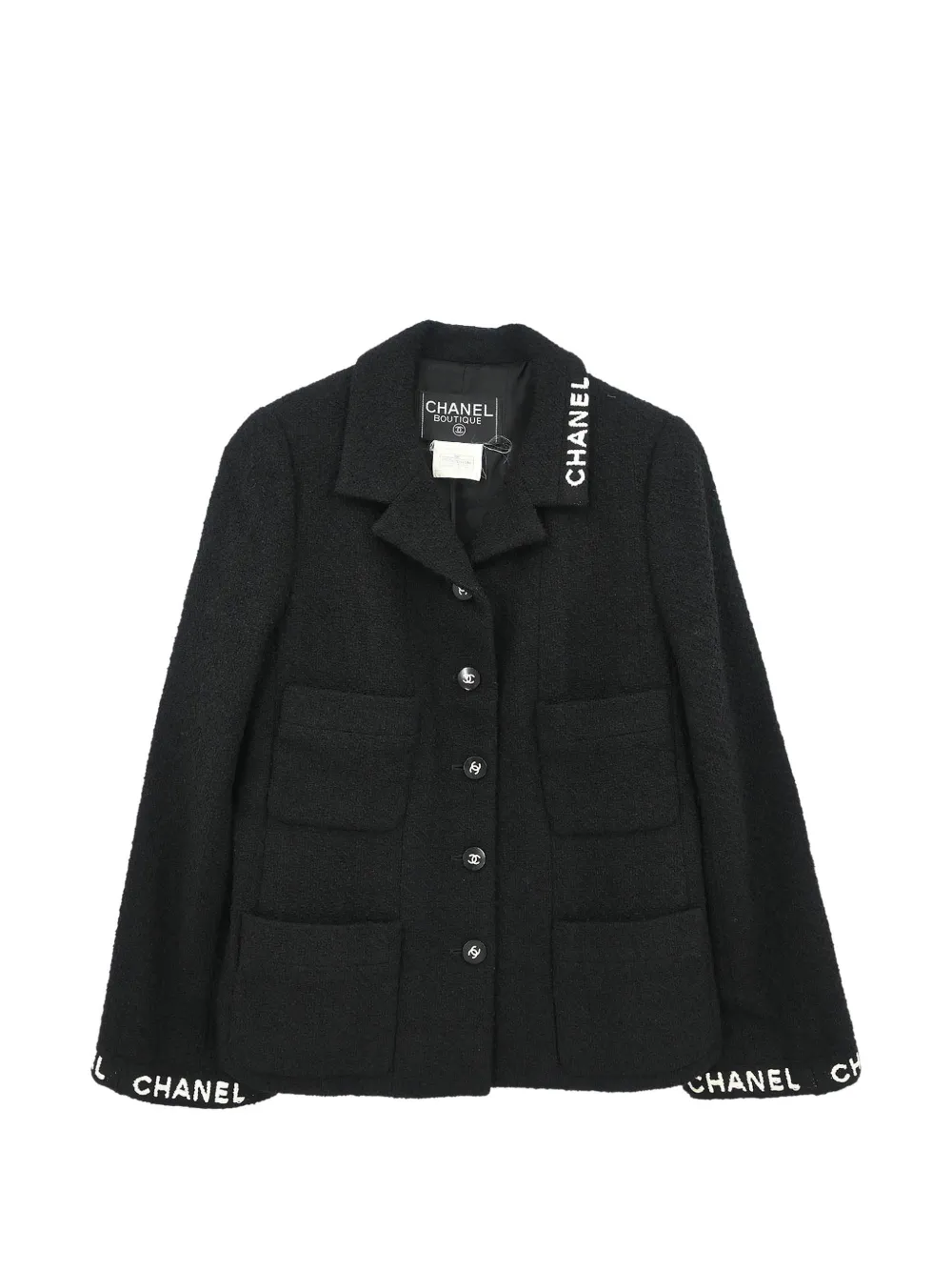 CHANEL Pre-Owned Blazer monopetto 1995 - Nero