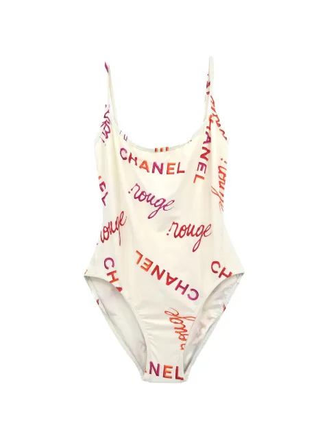 CHANEL Pre-Owned 1996 logo swimsuit