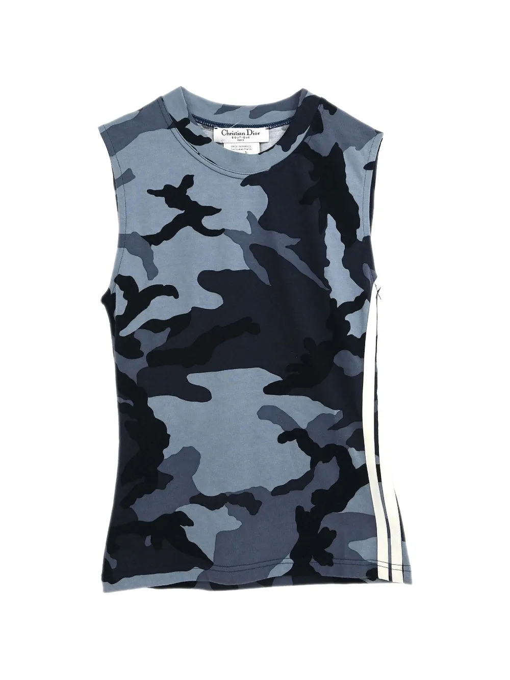 Christian Dior Pre-Owned Canotta con stampa camouflage 2002 - Grigio