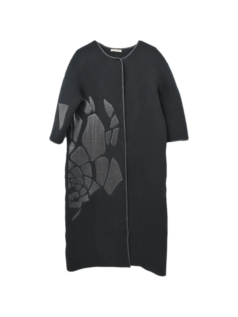 Bottega Veneta Pre-Owned Cappotto senza colletto 1990-2000 - Nero