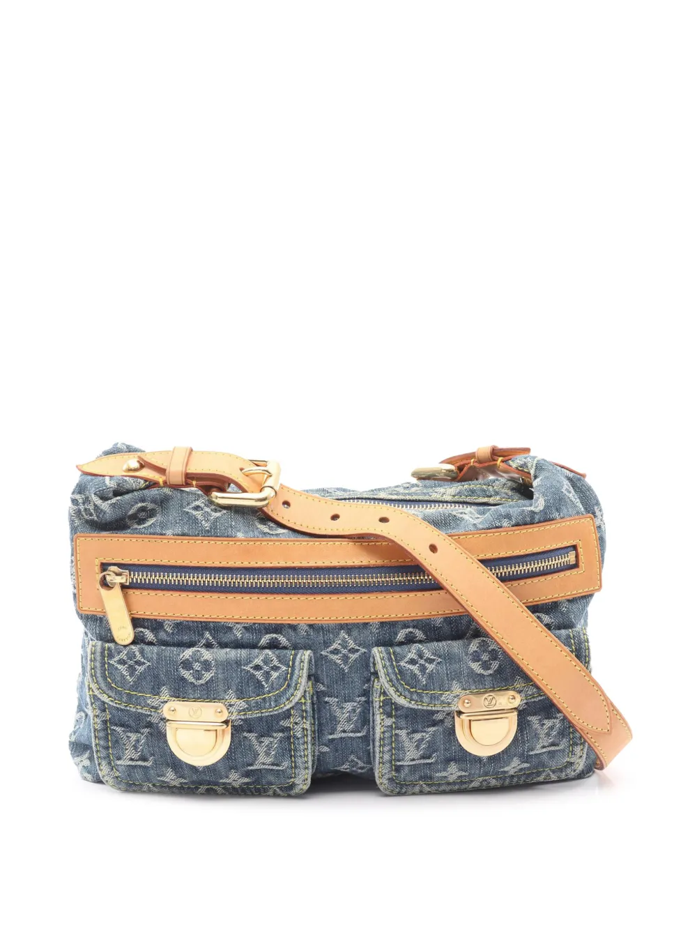 Louis Vuitton Pre-Owned 2007 Monogram Denim Baggy PM shoulder bag - Blu