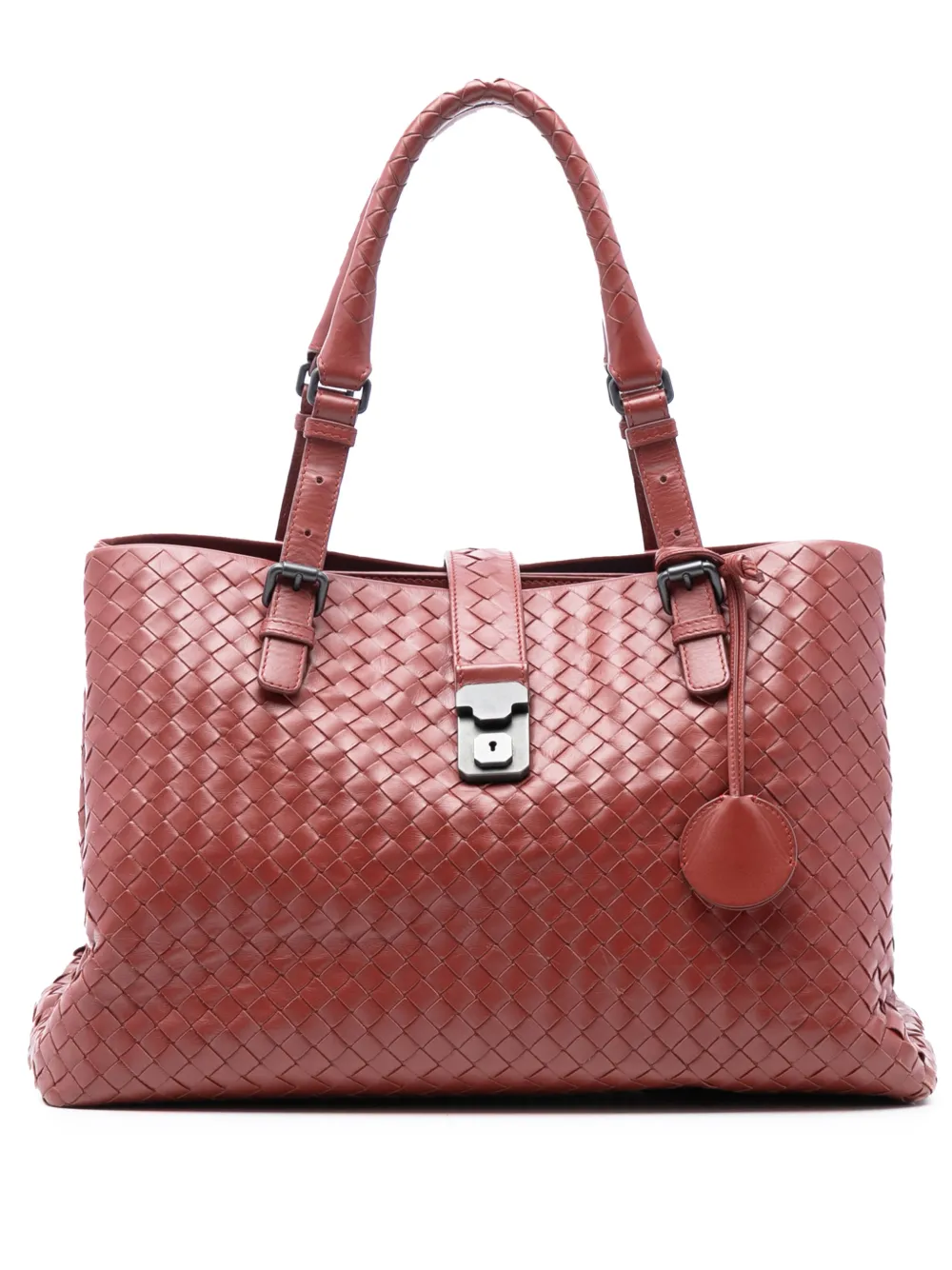 Bottega Veneta Pre-Owned 2012-2025 Medium Nappa Intrecciato Roma tote bag - Rosso