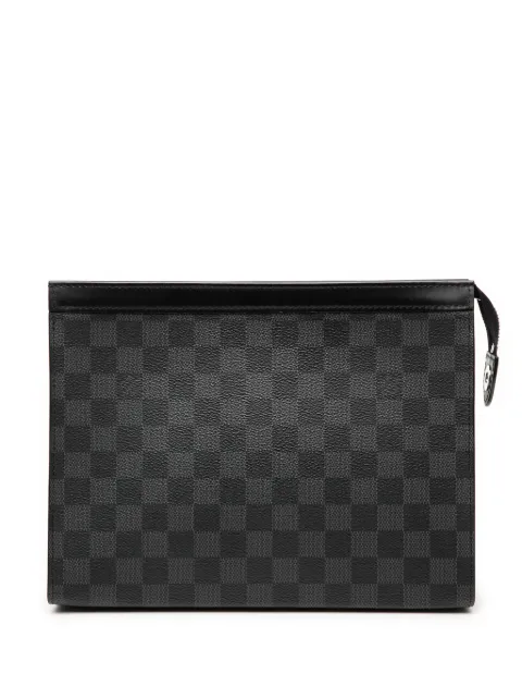 Louis Vuitton Pre-Owned 2017 Damier Graphite Pochette Voyage MM clutch bag
